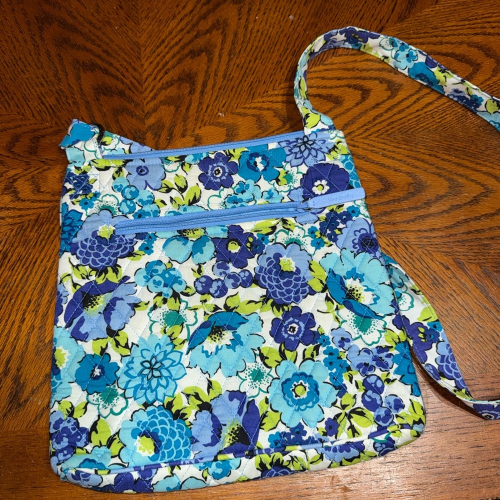 Vera Bradley Blue Multi Floral Crossbody
